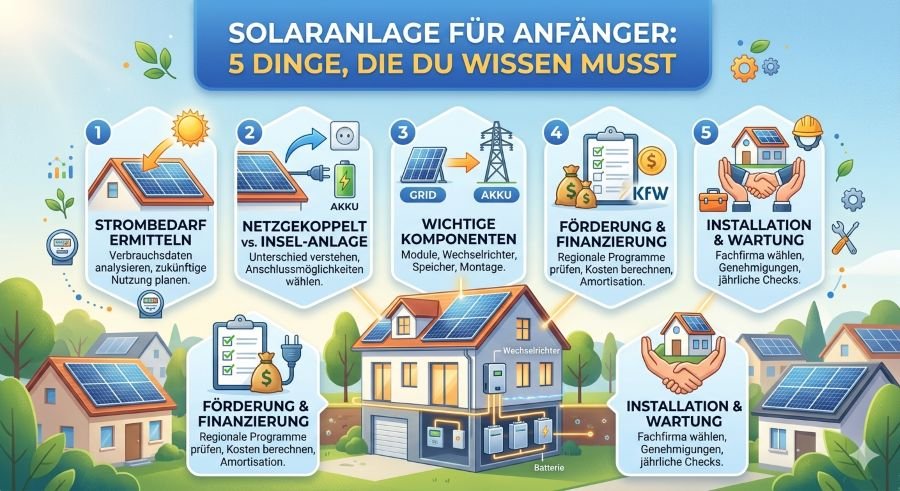 Solaranlage für Anfänger